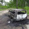 Возле федеральной трассы нашли труп в сгоревшей машине